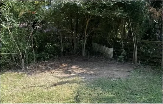 After: shed demolished and pad swept clean in Baldwinsville NY