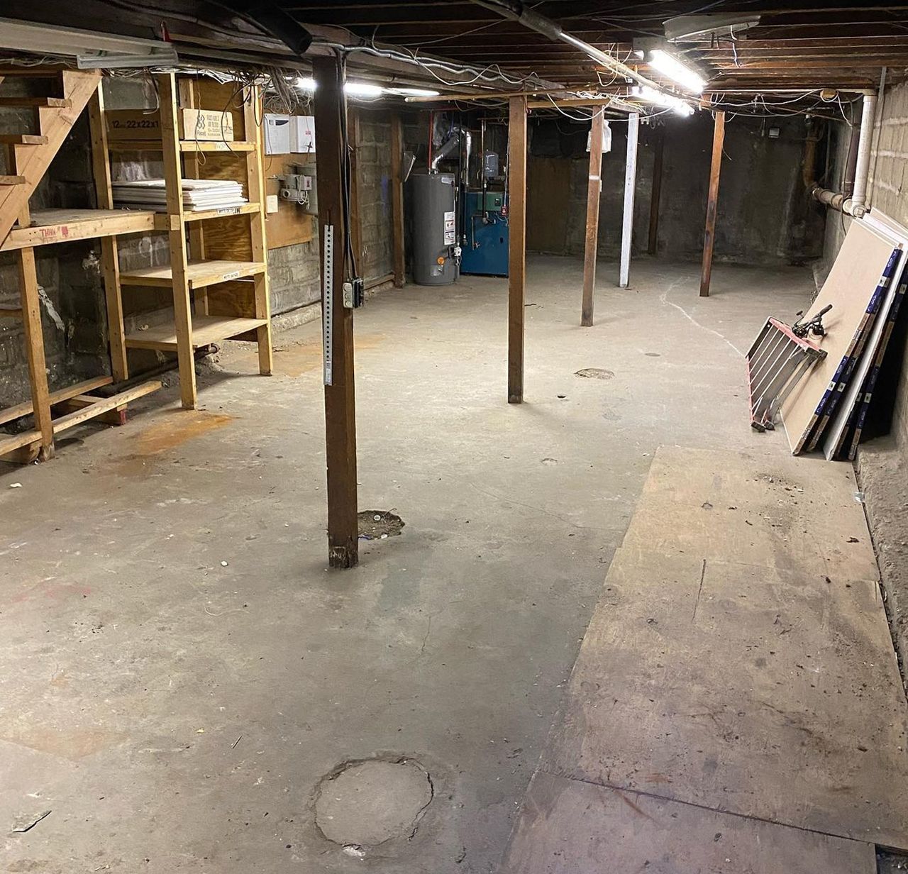 After: the same Cicero basement fully cleared