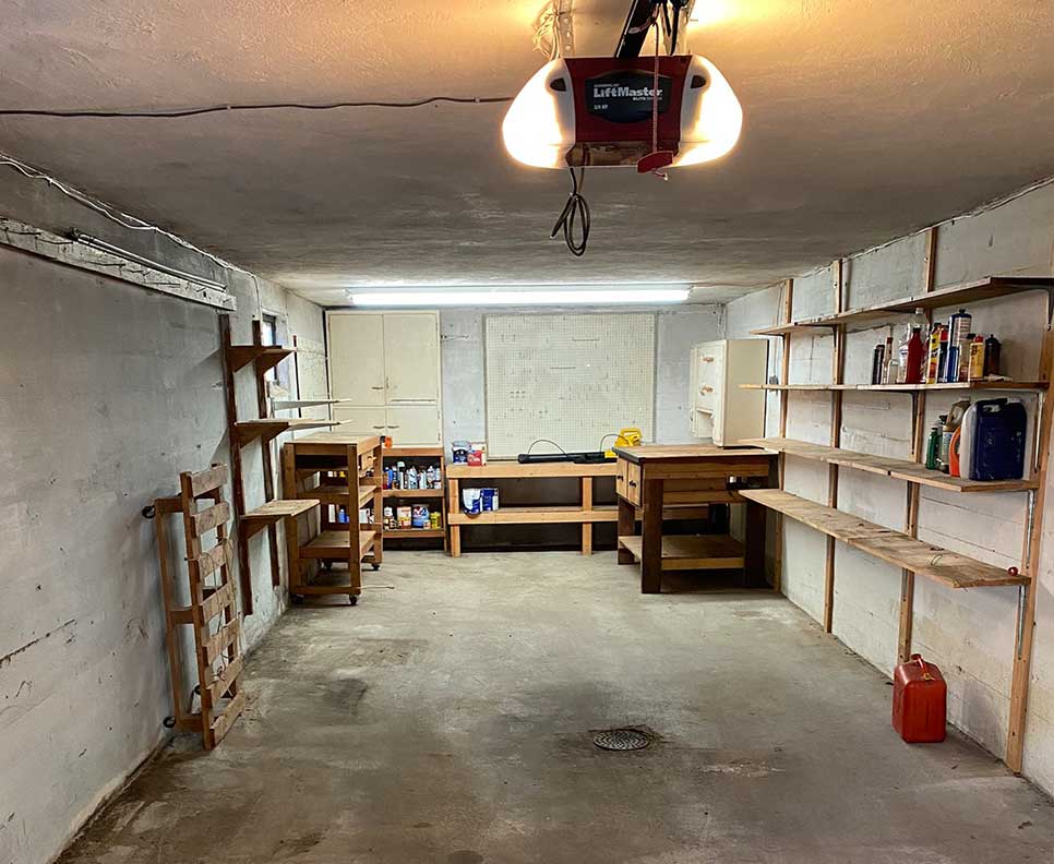 After: the same Liverpool garage cleared and swept